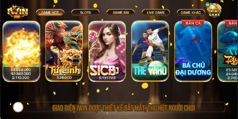 IWIN tech - Link Vào IWINCLUB, Tải App IWIN Club Mới Nhất Giao diện IWIN được thiết kế rõ ràng